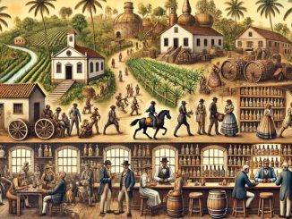 Cachaça e a Escravidão (imagem gerada por IA)