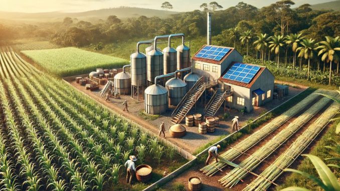 Cachaça orgânica (imagem gerada por IA) Cachaça orgânica (imagem gerada por IA)
