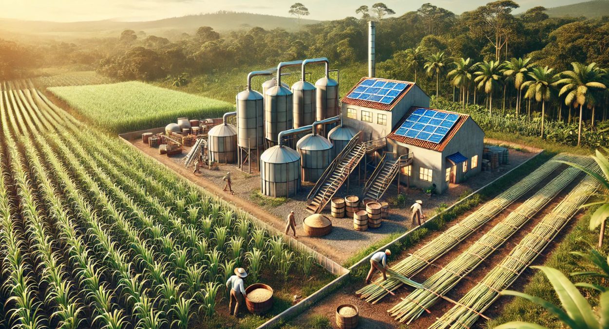 Cachaça orgânica (imagem gerada por IA)