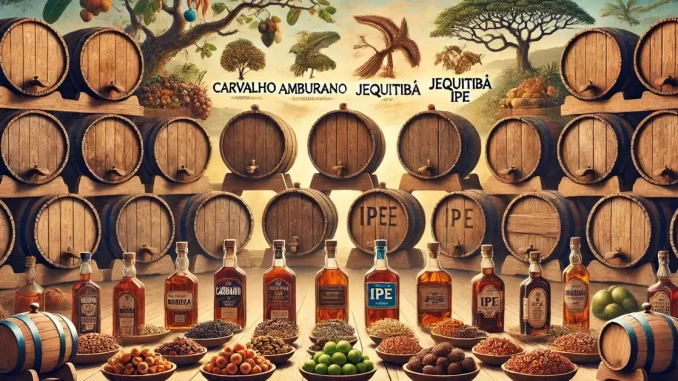 Tipos de Barris para Envelhecimento de Cachaça Diferentes tipos de barris de carvalho para envelhecimento de cachaça