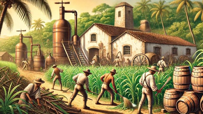 Figuras Históricas da Cachaça (imagem gerada por IA) Figuras Históricas da Cachaça (imagem gerada por IA)