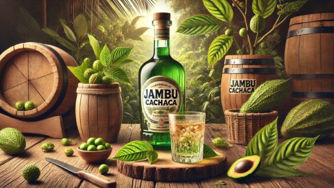 Cachaça de jambu (Imagem: IA)
